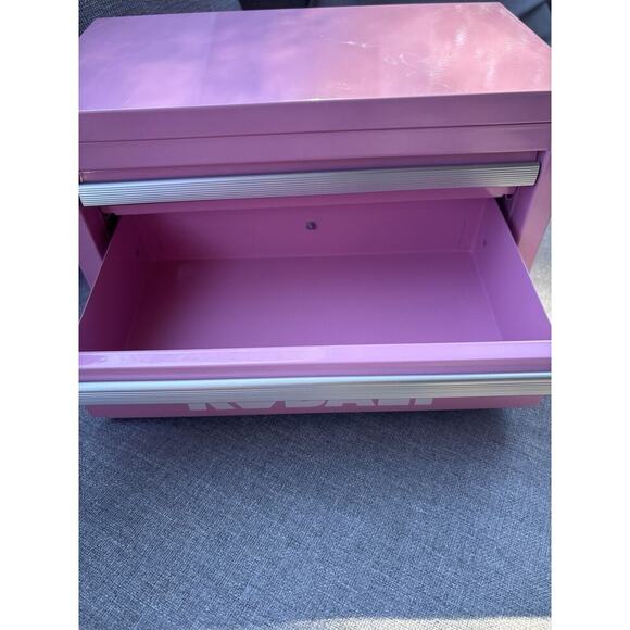NWOB Kobalt 2 Drawer Hot Pink Mini Tool Box Craft Make-up - Picture 7 of 11